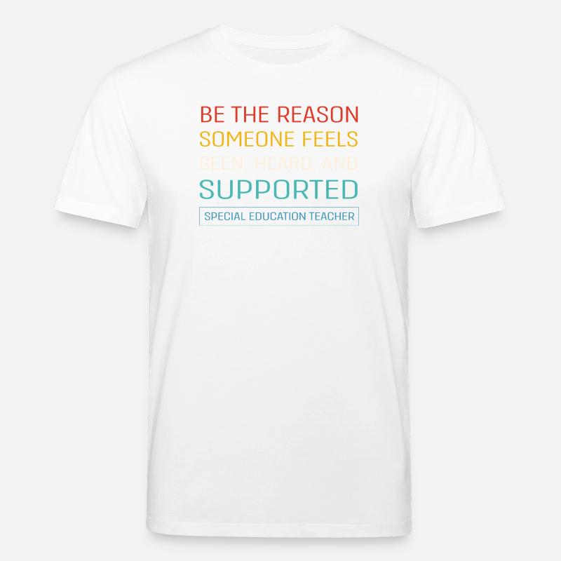 Sonderschule Lehrer Förderschule Pädagoge - Stanley/Stella Unisex Bio-T-Shirt CREATOR  - Weiß