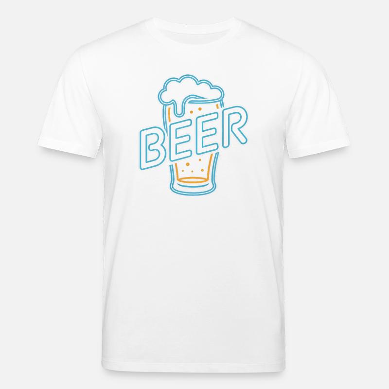 Bier – Cool Beer Logo - Stanley/Stella Unisex Bio-T-Shirt CREATOR  - Weiß
