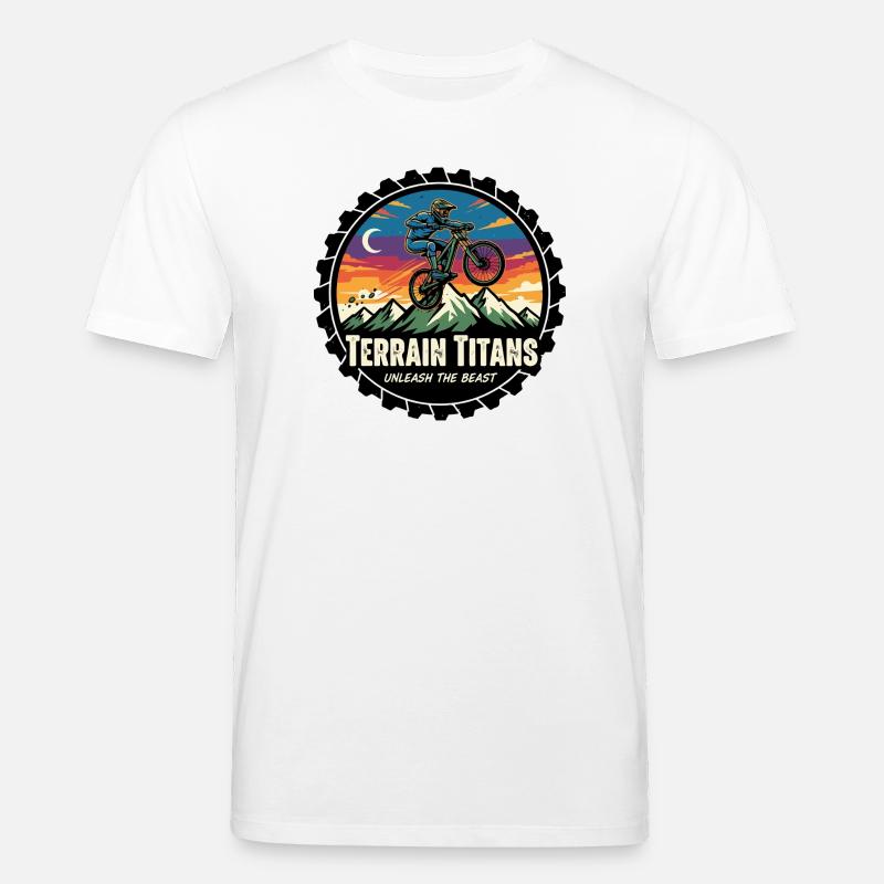 Terrain Titans MTB Unleashed - T-shirt bio CREATOR Stanley/Stella Unisexe - blanc