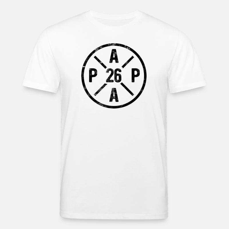 Papa 26 - Vater 2026 - Geschenk - Stanley/Stella Unisex Bio-T-Shirt CREATOR  - Weiß
