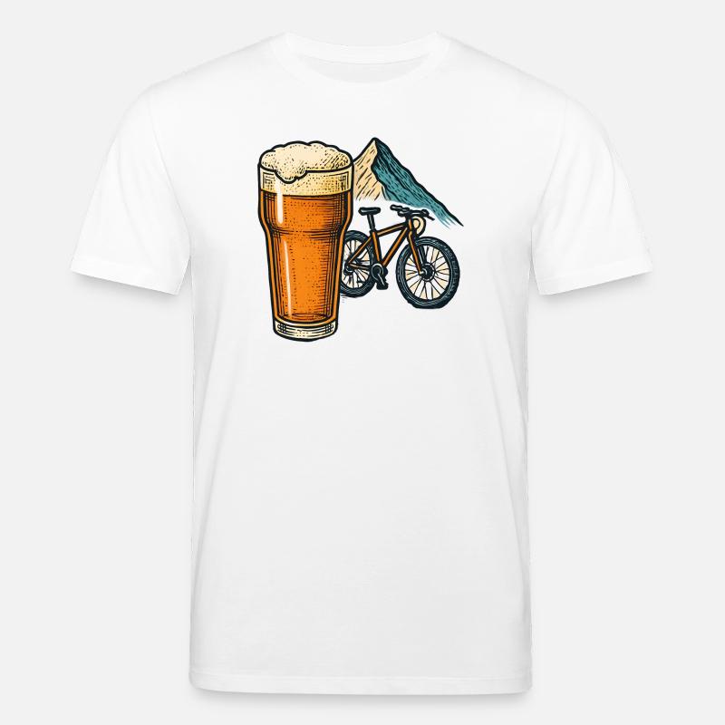 Bierfahrt auf Alpenpfad - Stanley/Stella Unisex Bio-T-Shirt CREATOR  - Weiß