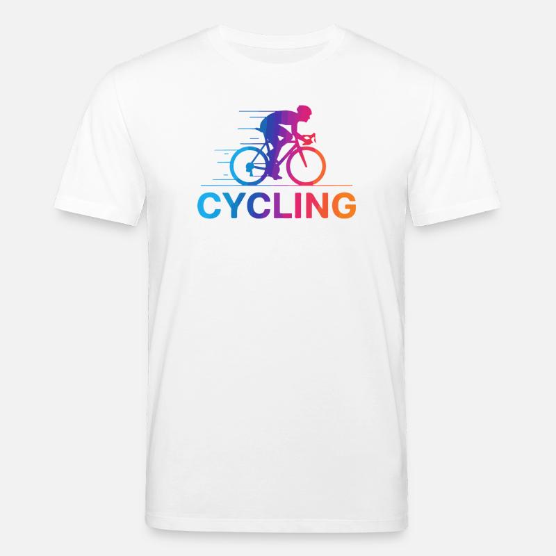 Gradient vibrant du cyclisme - T-shirt bio CREATOR Stanley/Stella Unisexe - blanc