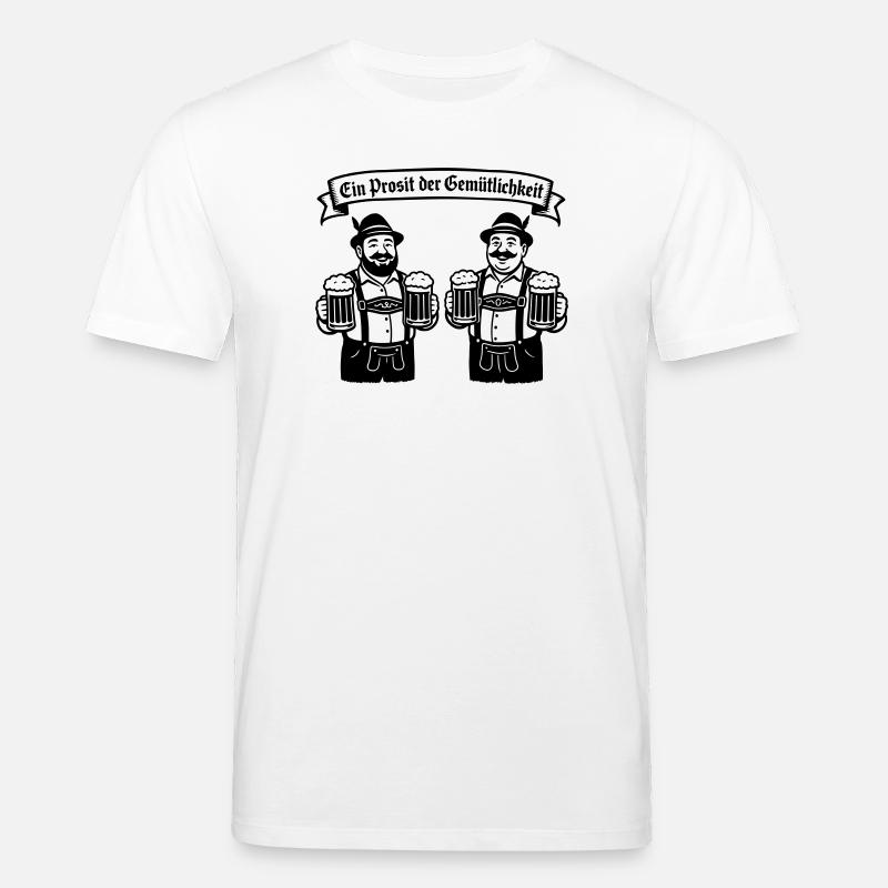 Bier männer - Ein Prosit der Gemütlichkeit - Stanley/Stella Unisex Bio-T-Shirt CREATOR  - Weiß