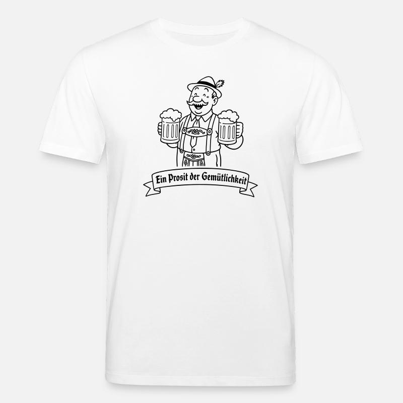 Herr Bier - Ein Prosit der Gemütlichkeit - Stanley/Stella Unisex Bio-T-Shirt CREATOR  - Weiß