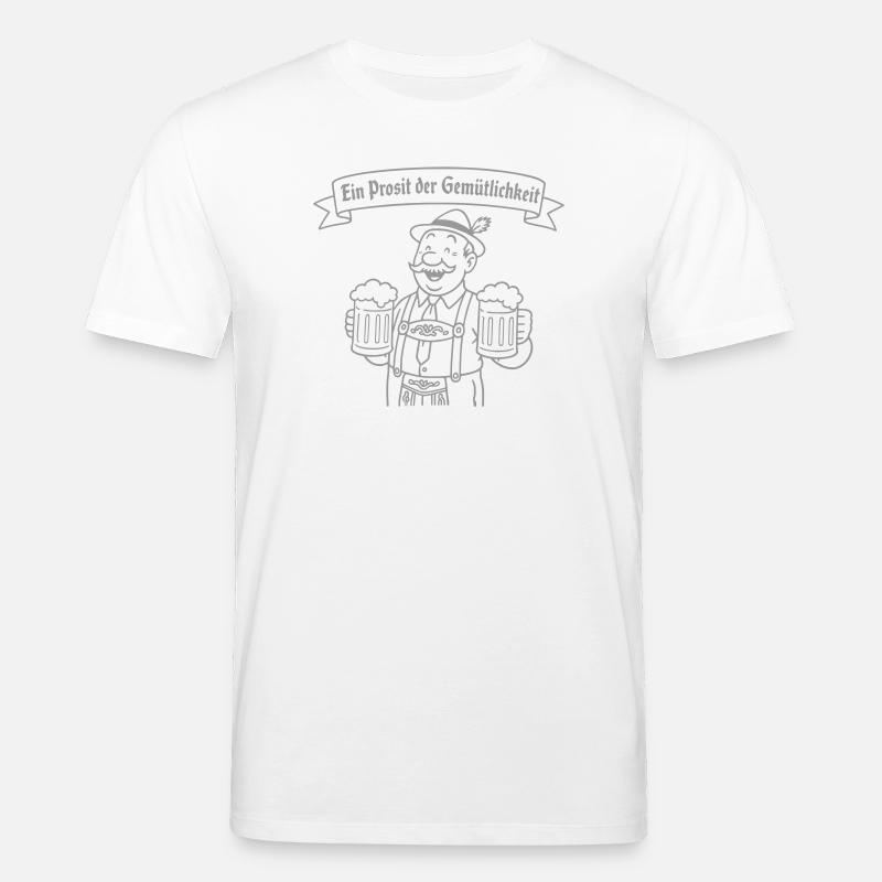 Herr Bier - Ein Prosit der Gemütlichkeit - T-shirt bio CREATOR Stanley/Stella Unisexe - blanc