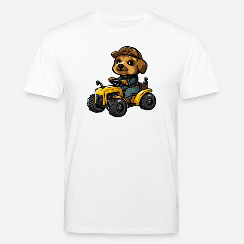 Wal Traktor Farmer - Stanley/Stella Unisex Bio-T-Shirt CREATOR  - Weiß