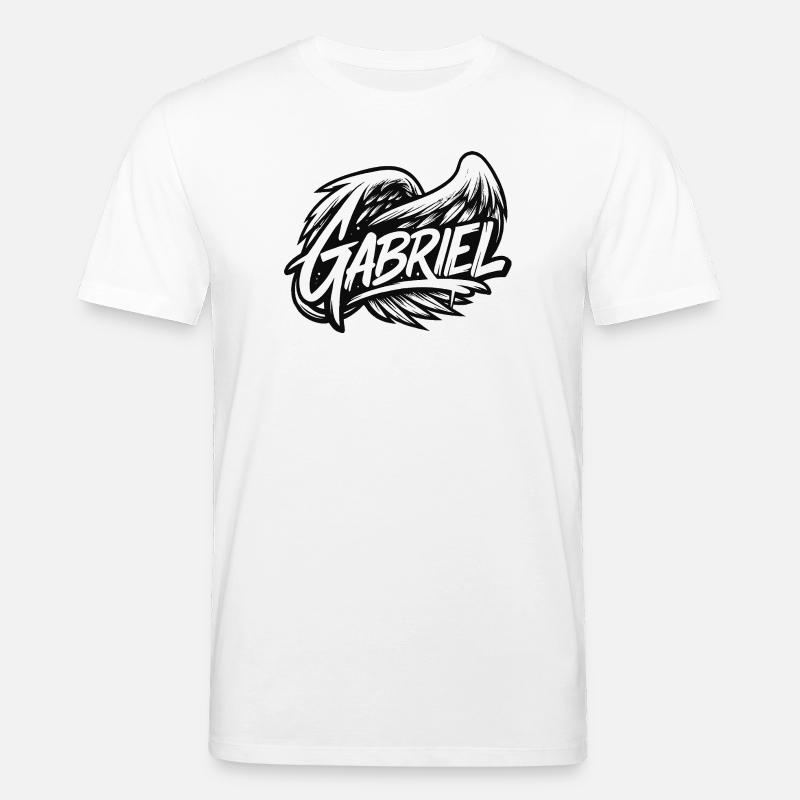 Erzengel Gabriel | Einfacher Graffiti-Stil - Stanley/Stella Unisex Bio-T-Shirt CREATOR  - Weiß