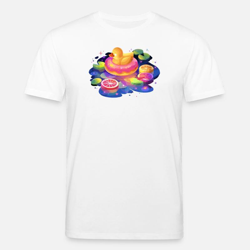Fruity donut duck trip - Stanley/Stella CREATOR Unisex Organic T-Shirt - white