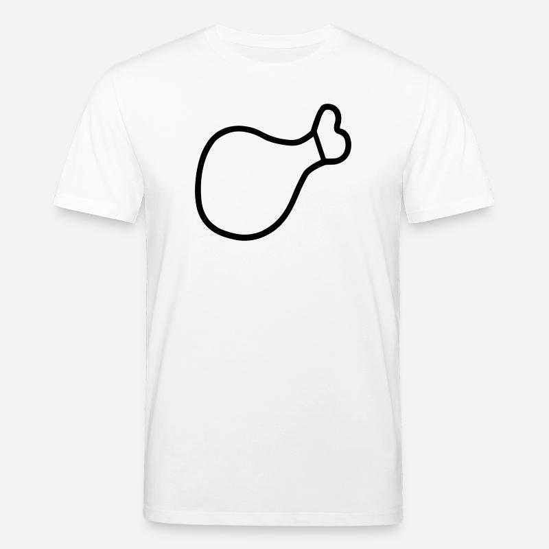Hühnerschenkel - Stanley/Stella Unisex Bio-T-Shirt CREATOR  - Weiß