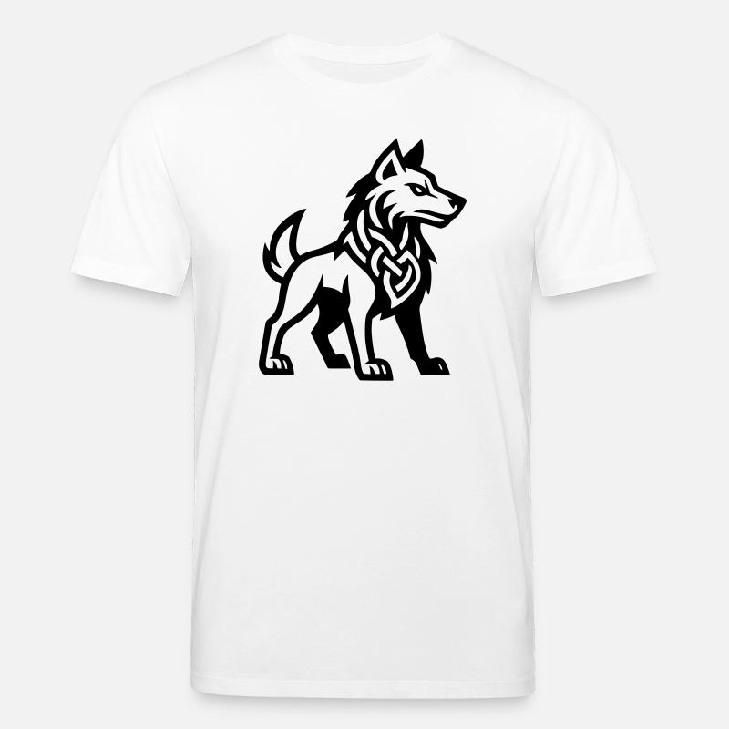 Wolf Wikinger - Stanley/Stella Unisex Bio-T-Shirt CREATOR  - Weiß