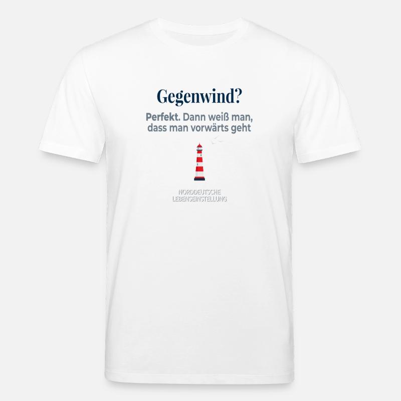 Headwind? Perfect – Let's move forward! - Stanley/Stella CREATOR Unisex Organic T-Shirt - white