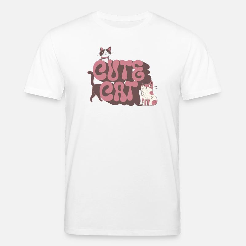 Cute Cat - Stanley/Stella Unisex Bio-T-Shirt CREATOR  - Weiß