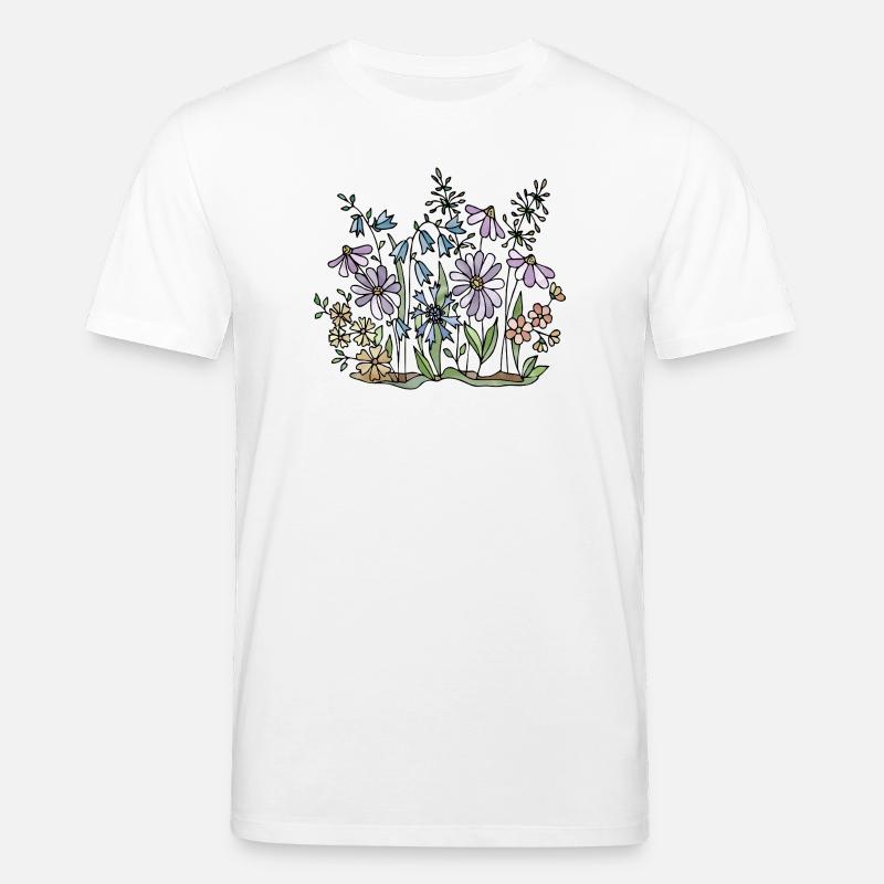 Blumen - Stanley/Stella Unisex Bio-T-Shirt CREATOR  - Weiß