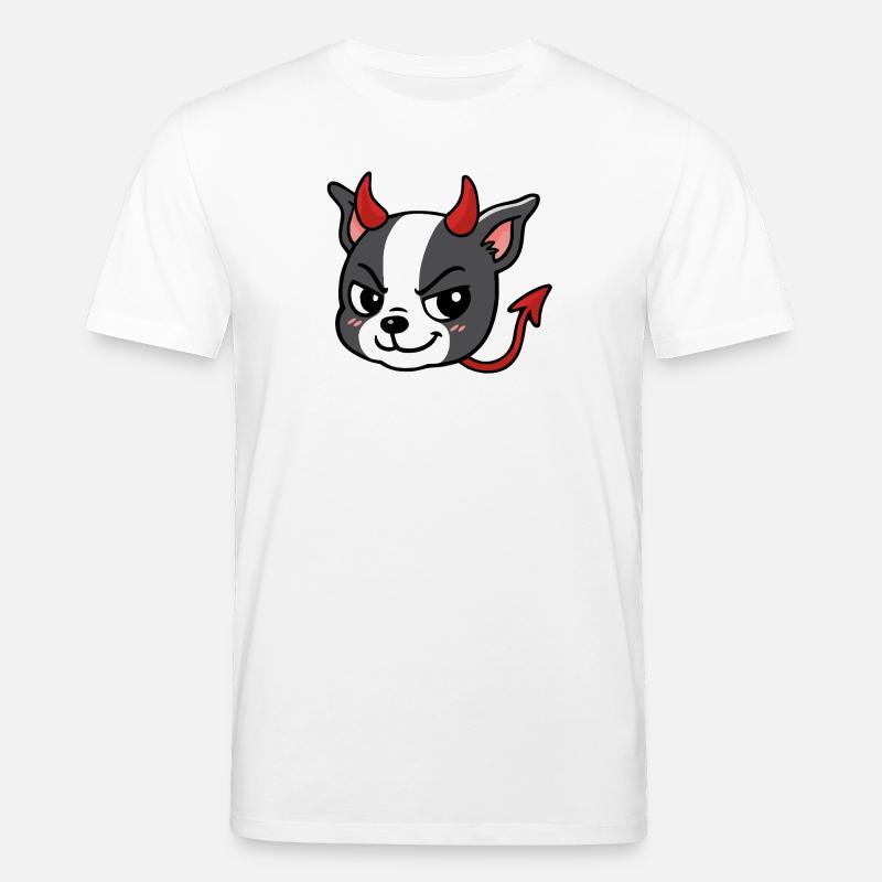 Boston - Devil - T-shirt bio CREATOR Stanley/Stella Unisexe - blanc