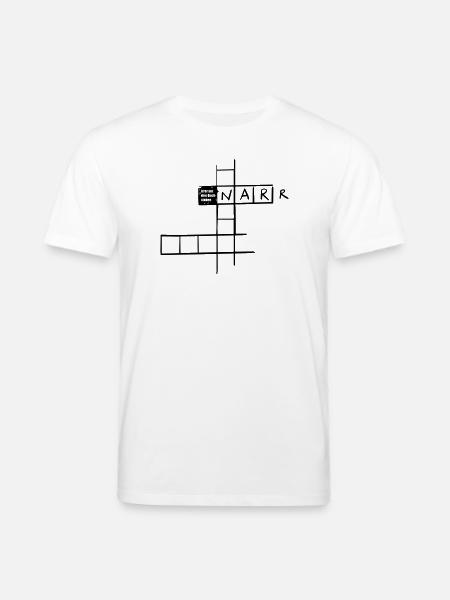 Lunatic with 3 letters - Stanley/Stella CREATOR Unisex Organic T-Shirt - white