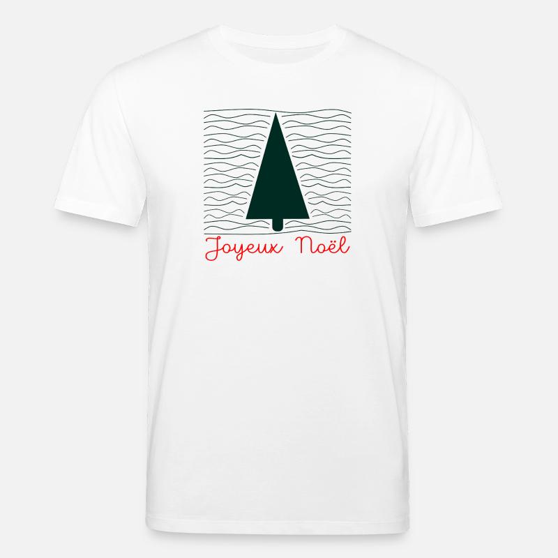 Weihnachtsbaum – Minimalistisch - Stanley/Stella Unisex Bio-T-Shirt CREATOR  - Weiß