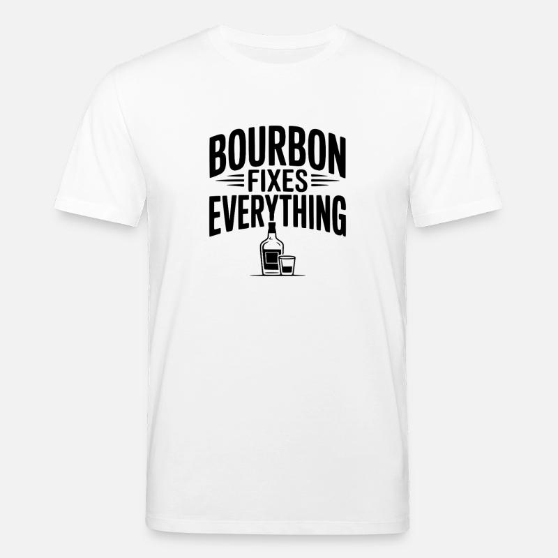 Bourbon repariert alles - Stanley/Stella Unisex Bio-T-Shirt CREATOR  - Weiß