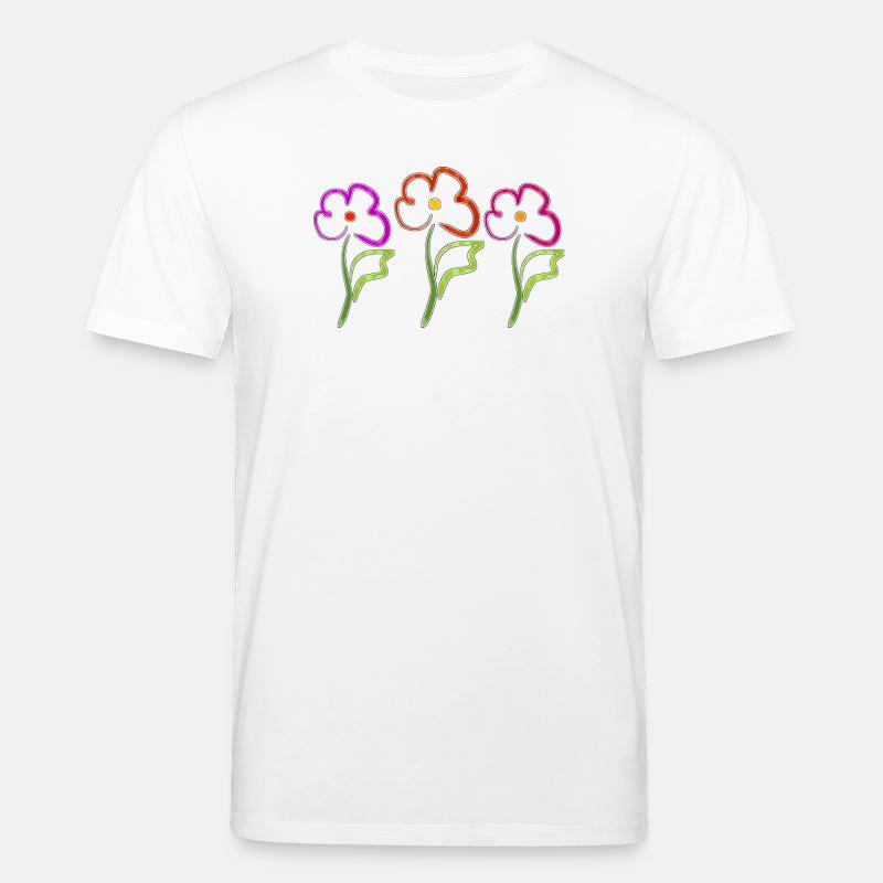 Fleur - T-shirt bio CREATOR Stanley/Stella Unisexe - blanc