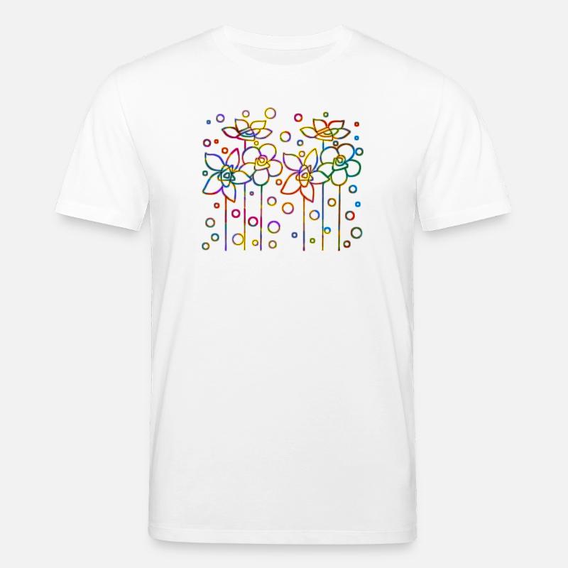 Blumen - Stanley/Stella Unisex Bio-T-Shirt CREATOR  - Weiß