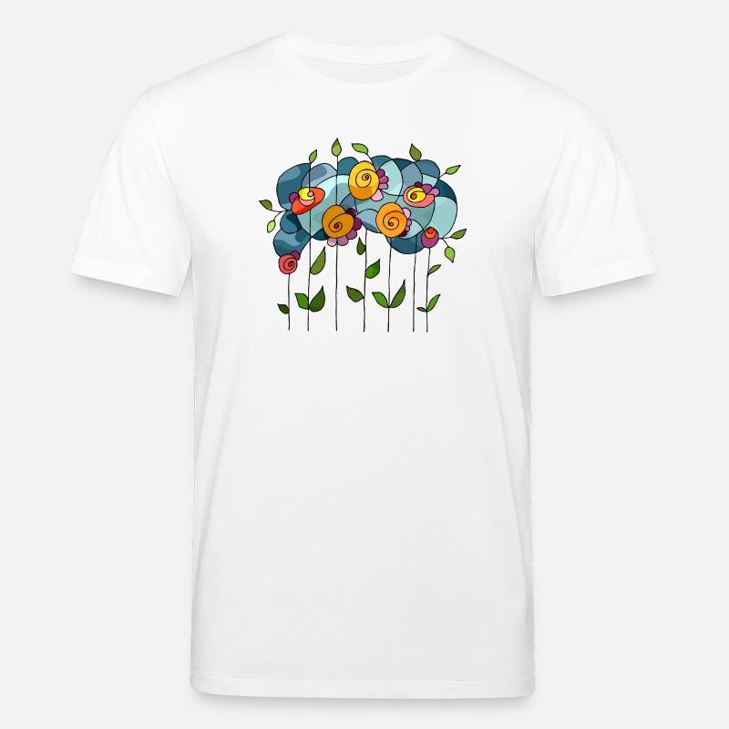 Fleur - T-shirt bio CREATOR Stanley/Stella Unisexe - blanc