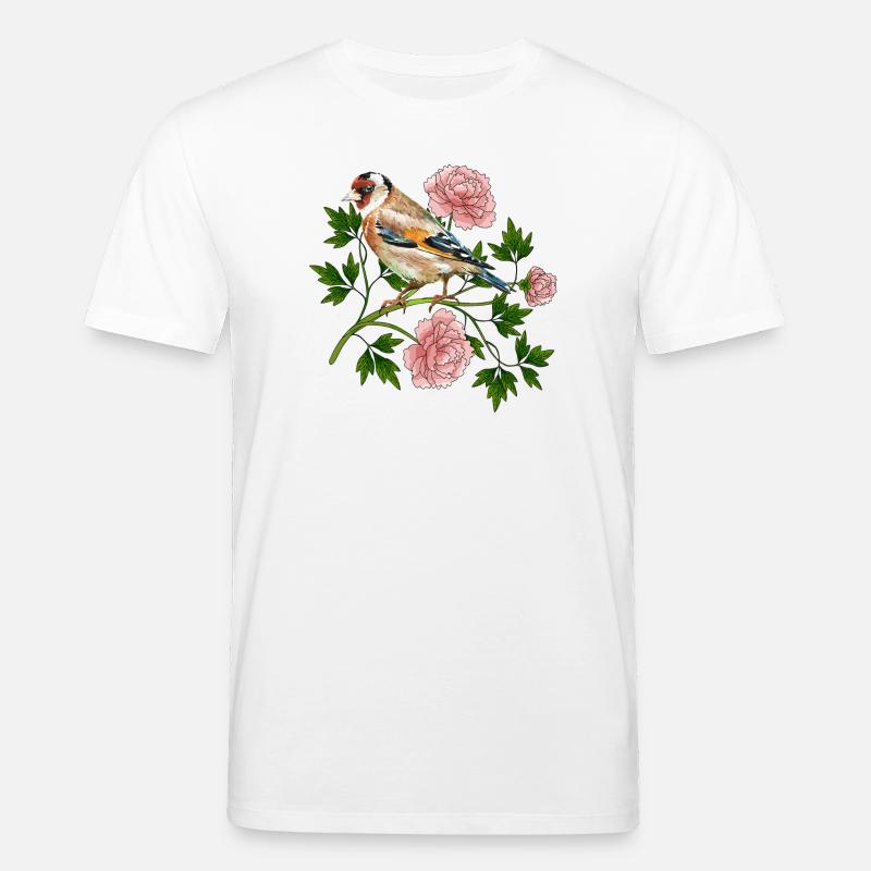 Bunter Vogel - Stanley/Stella Unisex Bio-T-Shirt CREATOR  - Weiß