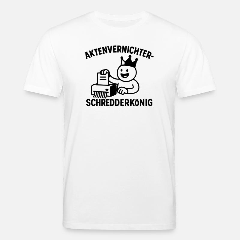 Destructeur de documents König - T-shirt bio CREATOR Stanley/Stella Unisexe - blanc