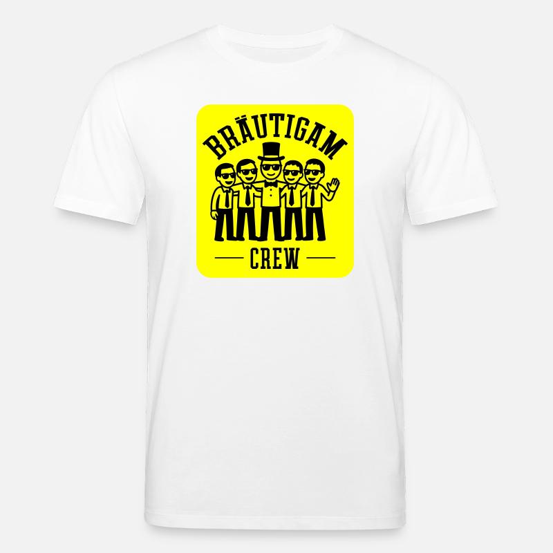 Bräutigam Crew Polterabend - Stanley/Stella Unisex Bio-T-Shirt CREATOR  - Weiß