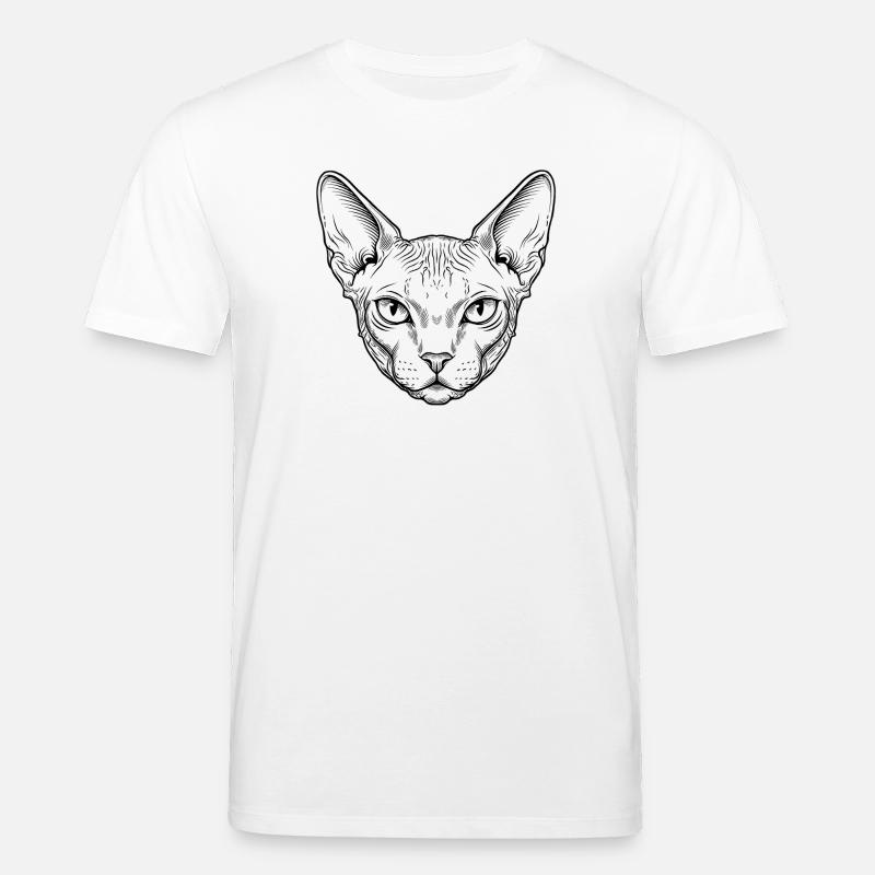 Sphynx Katze - Stanley/Stella Unisex Bio-T-Shirt CREATOR  - Weiß