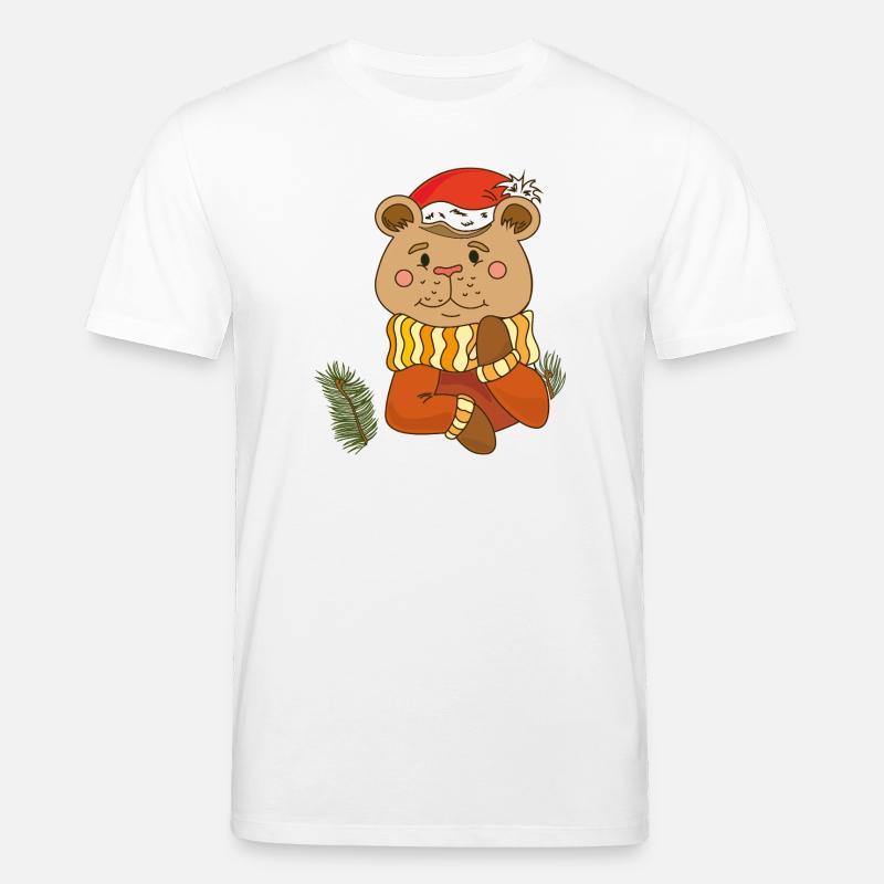 Teddybär  Weihnachten  - Stanley/Stella Unisex Bio-T-Shirt CREATOR  - Weiß