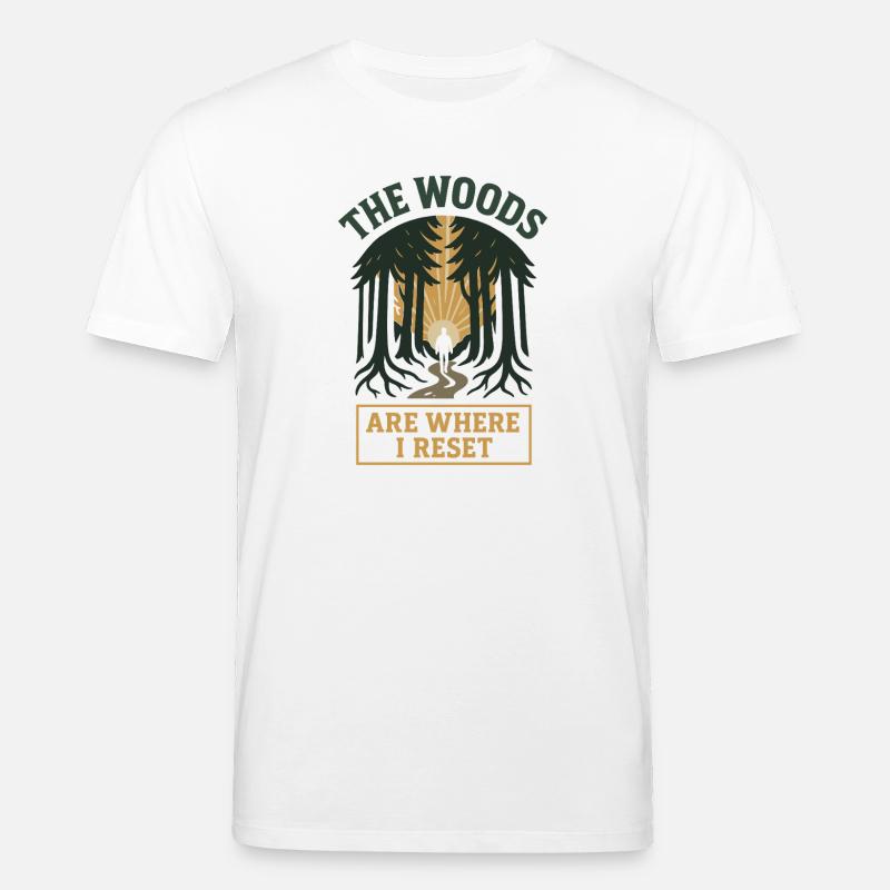 Forest Walk Overthinker Mental Reset - Stanley/Stella Unisex Bio-T-Shirt CREATOR  - Weiß