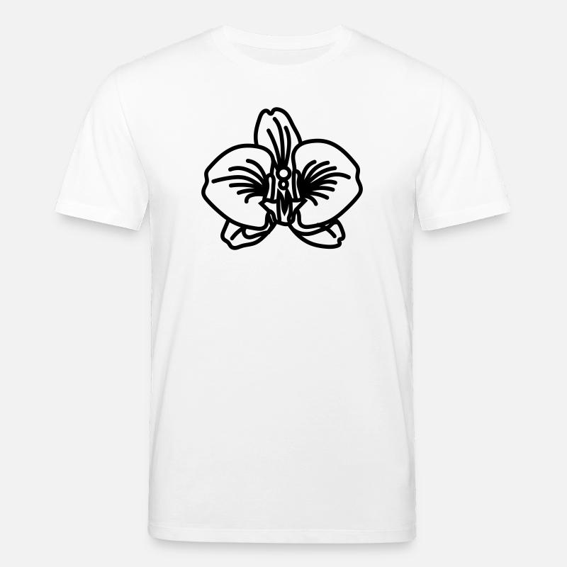 orchidée - T-shirt bio CREATOR Stanley/Stella Unisexe - blanc
