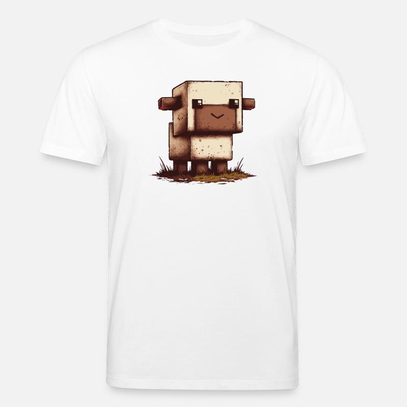 Pixel Schaf Retro Look - Stanley/Stella Unisex Bio-T-Shirt CREATOR  - Weiß