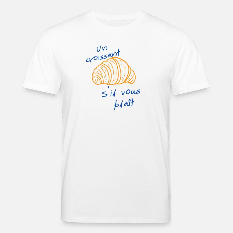 Ein Croissant bitte - Stanley/Stella Unisex Bio-T-Shirt CREATOR  - Weiß