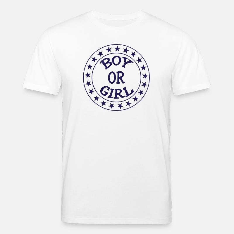 Junge oder Mädchen? Schwangerschaftsgeburt Schwanger - Stanley/Stella Unisex Bio-T-Shirt CREATOR  - Weiß