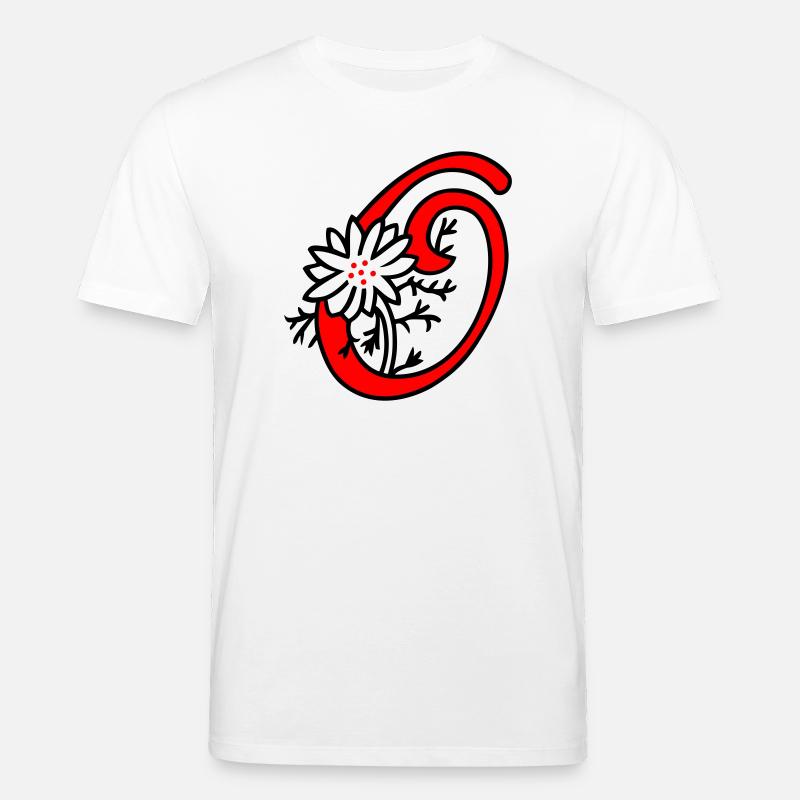 Buchstabe O Initiale - Stanley/Stella Unisex Bio-T-Shirt CREATOR  - Weiß