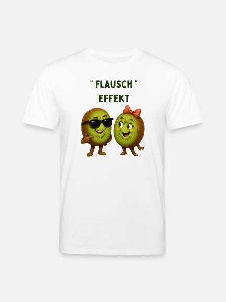 Fluffy Effect Kiwi Duo - Stanley/Stella CREATOR Unisex Organic T-Shirt - white
