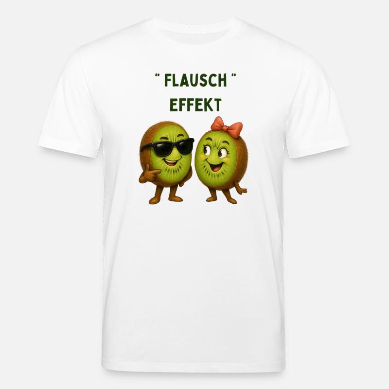 Fluffy Effect Kiwi Duo - T-shirt bio CREATOR Stanley/Stella Unisexe - blanc