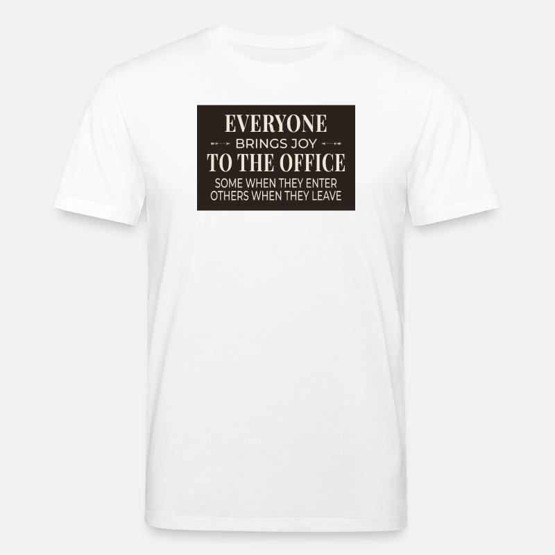 Office Humor – Joy In & Out - Stanley/Stella Unisex Bio-T-Shirt CREATOR  - Weiß