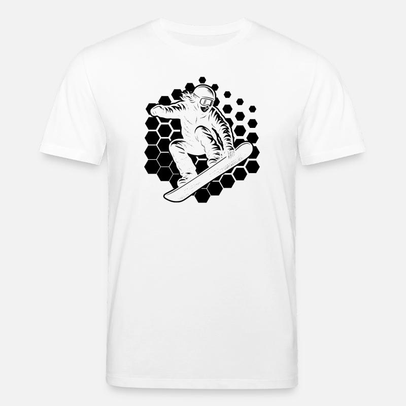 Graphisme de snowboard pour snowboard - T-shirt bio CREATOR Stanley/Stella Unisexe - blanc