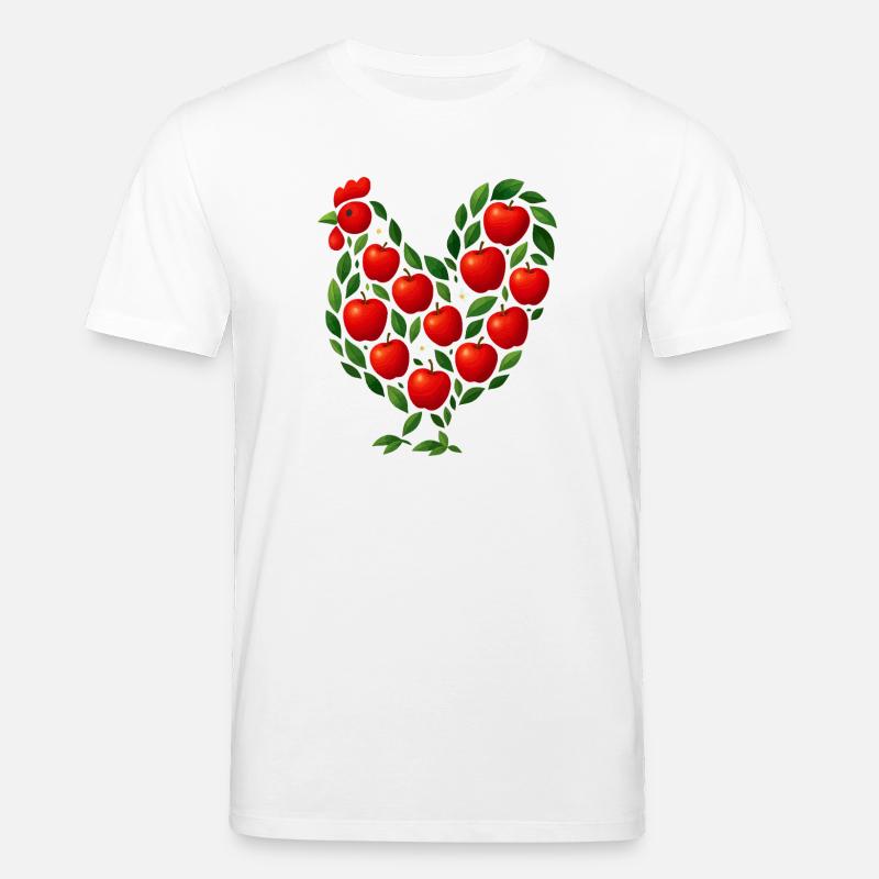 Apfel Hühner - Stanley/Stella Unisex Bio-T-Shirt CREATOR  - Weiß