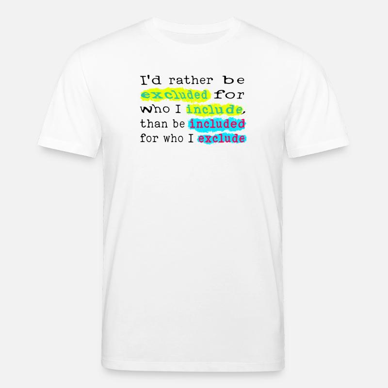 Include, don't exclude! - Stanley/Stella Unisex Bio-T-Shirt CREATOR  - Weiß