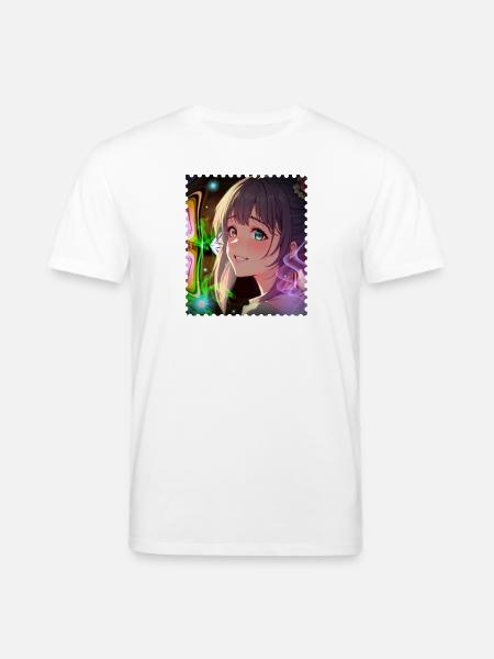 Magical Neon Dream Heroine - Stanley/Stella CREATOR Unisex Organic T-Shirt - white