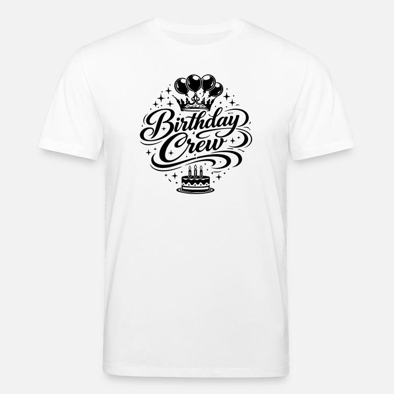Birthday Crew Celebration - Stanley/Stella CREATOR Unisex Organic T-Shirt - white