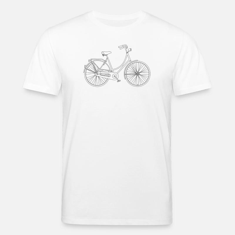 Fahrrad Liebe Minimal Art Statement - Stanley/Stella Unisex Bio-T-Shirt CREATOR  - Weiß