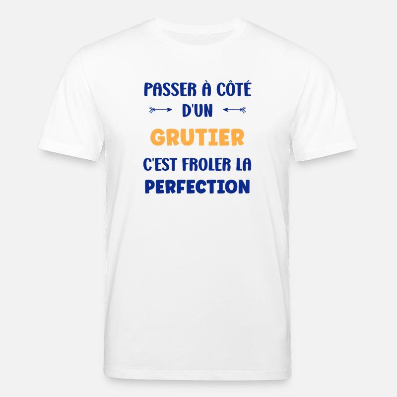 Passer à côté d’un grutier - T-shirt bio CREATOR Stanley/Stella Unisexe - blanc