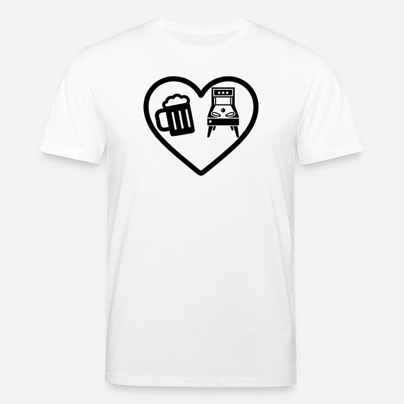 Herzbier-Flipper-Humor - Stanley/Stella Unisex Bio-T-Shirt CREATOR  - Weiß