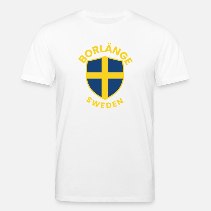 Borlänge Schild Schweden Logo - Stanley/Stella Unisex Bio-T-Shirt CREATOR  - Weiß