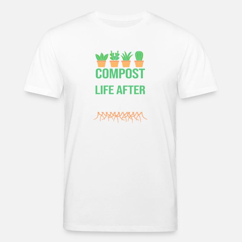 Cadeau de compost de vers - T-shirt bio CREATOR Stanley/Stella Unisexe - blanc