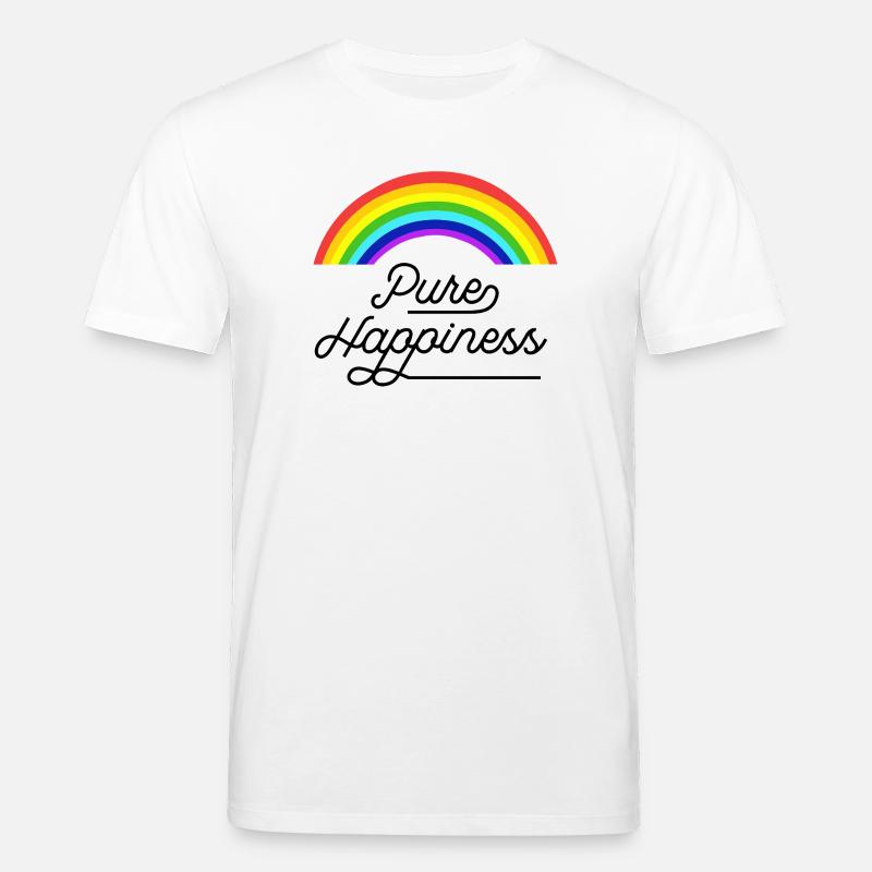 Regenbogen, reine, farbenfrohe Glückseligkeit - Stanley/Stella Unisex Bio-T-Shirt CREATOR  - Weiß