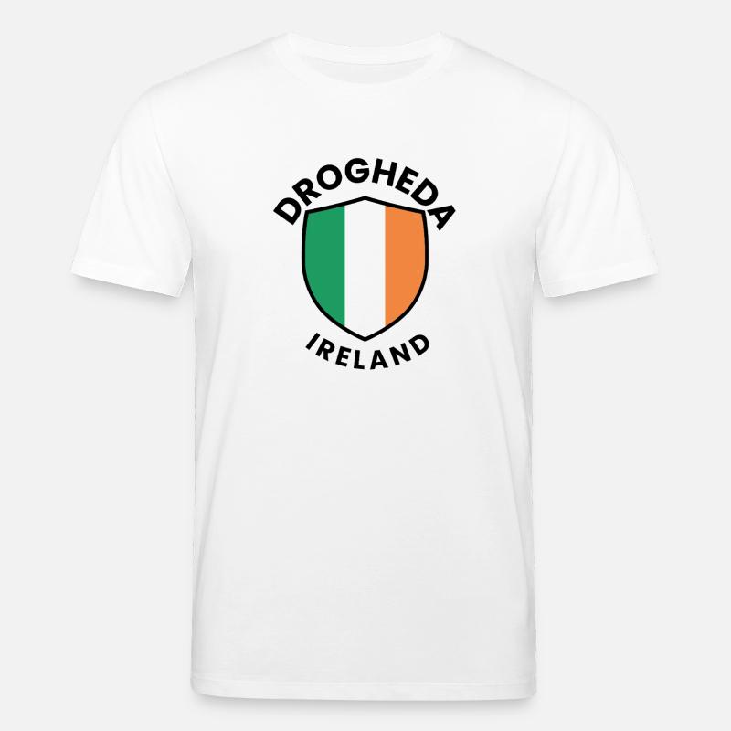 Bouclier d’Irlande de Drogheda - T-shirt bio CREATOR Stanley/Stella Unisexe - blanc